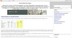 Desktop Screenshot of directstockpurchase.blogspot.com