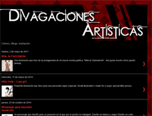 Tablet Screenshot of divagacionesartisticas.blogspot.com