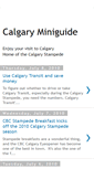 Mobile Screenshot of calgaryminiguide.blogspot.com