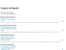 Tablet Screenshot of calgaryminiguide.blogspot.com