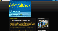 Desktop Screenshot of delunoaltrece.blogspot.com