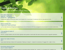 Tablet Screenshot of fogliedibrianza.blogspot.com