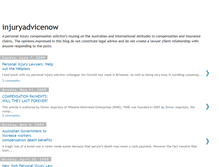 Tablet Screenshot of injuryadvicenow.blogspot.com