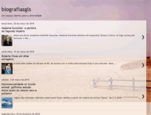 Tablet Screenshot of biografiasgls.blogspot.com