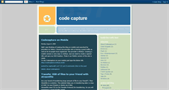 Desktop Screenshot of codecapture.blogspot.com