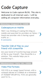 Mobile Screenshot of codecapture.blogspot.com