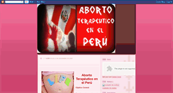 Desktop Screenshot of abortoterapeuticoenelperu.blogspot.com