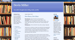 Desktop Screenshot of devinmillerwriting.blogspot.com