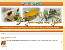 Tablet Screenshot of gourmandesansgluten.blogspot.com