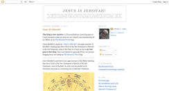 Desktop Screenshot of jesusisyhwh.blogspot.com