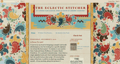 Desktop Screenshot of eclecticstitcher.blogspot.com