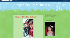 Desktop Screenshot of burgessfamilyblogger.blogspot.com