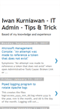 Mobile Screenshot of iwan-it-admin-tips.blogspot.com