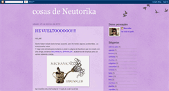 Desktop Screenshot of cosasdeneurotika.blogspot.com
