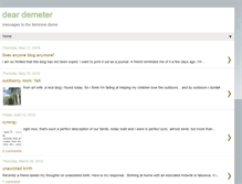 Tablet Screenshot of deardemeter.blogspot.com