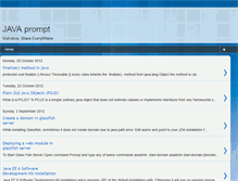 Tablet Screenshot of javaprompt.blogspot.com