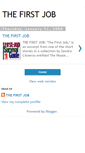 Mobile Screenshot of aboutthefirstjob.blogspot.com