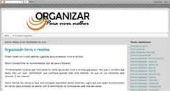 Desktop Screenshot of organizarparavivermelhor.blogspot.com