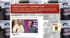 Desktop Screenshot of ciberderechosya.blogspot.com