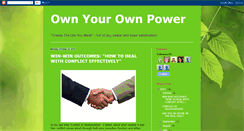 Desktop Screenshot of ownyourownpower.blogspot.com