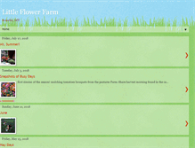 Tablet Screenshot of littleflowerfarmcsa.blogspot.com