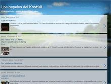 Tablet Screenshot of papelesdelkoshkil.blogspot.com