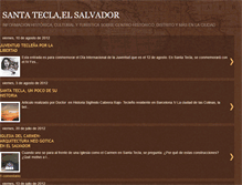 Tablet Screenshot of centrohistoricosantatecla.blogspot.com
