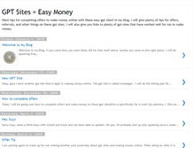 Tablet Screenshot of gptsiteseasymoney.blogspot.com