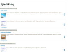 Tablet Screenshot of ajandekokblogja.blogspot.com