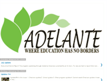 Tablet Screenshot of adelantenow.blogspot.com