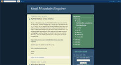 Desktop Screenshot of goatmountain.blogspot.com