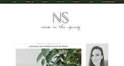 Desktop Screenshot of ninainthespring.blogspot.com