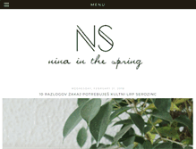 Tablet Screenshot of ninainthespring.blogspot.com