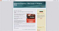 Desktop Screenshot of bulgarianpropertyblog.blogspot.com