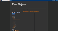 Desktop Screenshot of paulnajera.blogspot.com