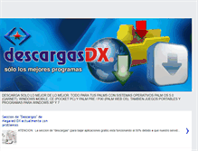 Tablet Screenshot of descargas-dx.blogspot.com