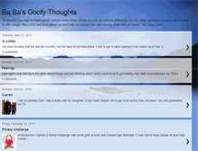 Tablet Screenshot of goofythoughts.blogspot.com