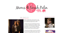 Desktop Screenshot of moms4sarahpalin.blogspot.com