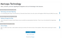 Tablet Screenshot of maricopatechnology.blogspot.com