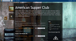 Desktop Screenshot of americansupperclub.blogspot.com