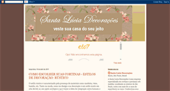 Desktop Screenshot of decoracoessantalucia.blogspot.com