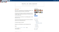 Desktop Screenshot of hopeinthemidstof.blogspot.com