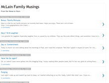 Tablet Screenshot of mclainfamilymusings.blogspot.com