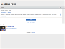 Tablet Screenshot of deaconspage.blogspot.com