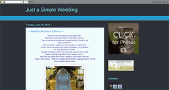 Desktop Screenshot of my-simple-wedding.blogspot.com