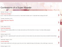 Tablet Screenshot of confessionsofasuperhoarder.blogspot.com