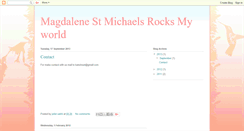Desktop Screenshot of magdalenestmichaelsrocksmyworld.blogspot.com