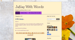 Desktop Screenshot of janaywithwords.blogspot.com