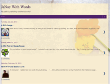 Tablet Screenshot of janaywithwords.blogspot.com
