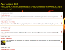 Tablet Screenshot of apehangersgrill.blogspot.com